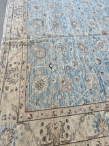Light Blue Floral Rug
