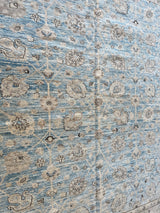 Light Blue Floral Rug