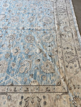 Light Blue Floral Rug