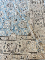 Light Blue Floral Rug