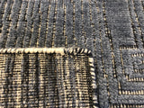 Blue Maze Wool Area Rug