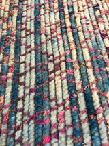 Multi-Color Criss-Cross Design Area Rug