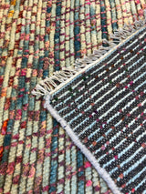 Multi-Color Criss-Cross Design Area Rug