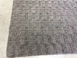 Cut and Loop Charcoal "Weave" Rug