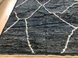 Dark Blue Moroccan Inspired Area Rug