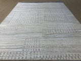 Ivory Geometric Cut and Loop Area Rug