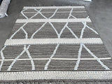 Charcoal Stripe Moroccan Design