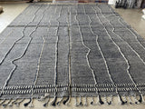 Blue and Grey Rustic Area Rug