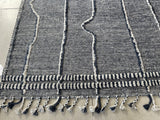 Blue and Grey Rustic Area Rug
