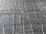 Blue and Grey Rustic Area Rug