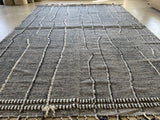 Blue and Grey Rustic Area Rug