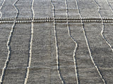 Blue and Grey Rustic Area Rug