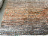 Orange and Grey Area Rug