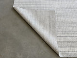 Grey and White Wool Area Rug