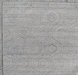Gray Geometric Design Rug