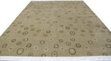 Contemporary Tibetan Style Tan Wool Area Rug