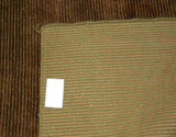Caramel Brown Corduroy Area Rug