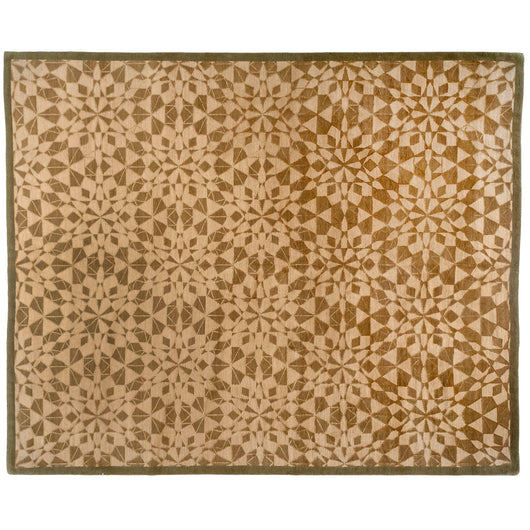 Taupe and Ecru Kaleidoscope Area Rug