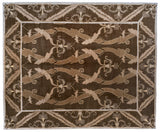 Contemporary Chinese Floral Design Area Rug
