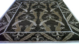 Contemporary Chinese Floral Design Area Rug