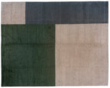 Cool Color Blocks Tibetan Design Rug