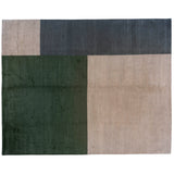 Cool Color Blocks Tibetan Design Rug