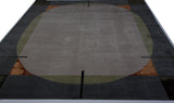 Contemporary Shapes Wool and Silk Area Rug
