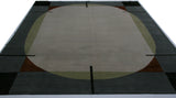 Contemporary Shapes Wool and Silk Area Rug