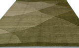 Shades of Green Contemporary Rug