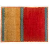 Red, Gold and Blue Kilim Look Tibetan Design Rug