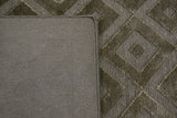 Green High Low Diamonds Area Rug