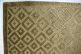 Green High Low Diamonds Area Rug