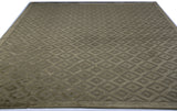 Green High Low Diamonds Area Rug
