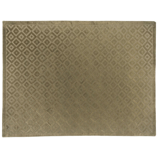 Green High Low Diamonds Area Rug