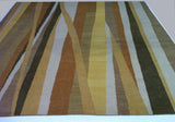 Modern Stripe Tibetan Design Area Rug
