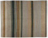Earth Tones Tibetan Design Stripe Rug