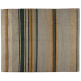 Earth Tones Tibetan Design Stripe Rug