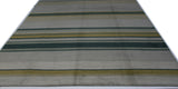 Earth Tones Tibetan Design Stripe Rug
