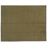 Green, Gold and Beige Stripe Wool Area Rug