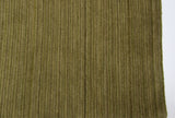 Green, Gold and Beige Stripe Wool Area Rug