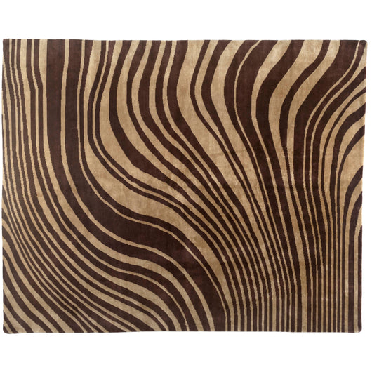 Brown Wind Tibetan Design Area Rug