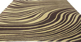 Brown Wind Tibetan Design Area Rug