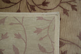 Brown Floral Tracery Area Rug