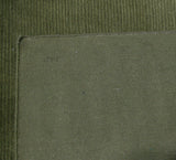 Forest Green Ribbed Wool Area Rug