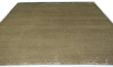 Camel Ribbed Wool Area Rug