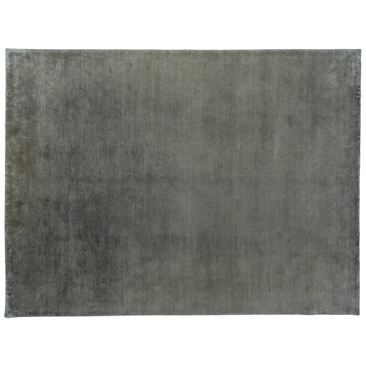 Slate Grey Ribbed Wool Area Rug