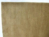 Tan Ribbed Wool Area Rug