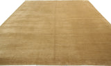 Tan Ribbed Wool Area Rug