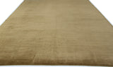 Tan Ribbed Wool Area Rug
