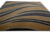 Blue Wave Wool Area Rug